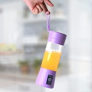 6 Blade Portable Electric Mini USB Bottle Juicer Blender, Rechargeable Hand Juicer, Fruit Juice Maker Portable Blender For Smoothie And Juices(Multi Colour) PACK OF 1