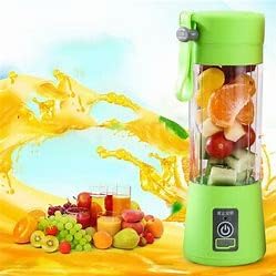 Infinity Marketing USB Portable & Rechargeable Juice Blender 380ML | Multicolor Options | Convenient & Time-Saving Smoothie Maker | Six Stainless Steel Blades (Pack of 1)
