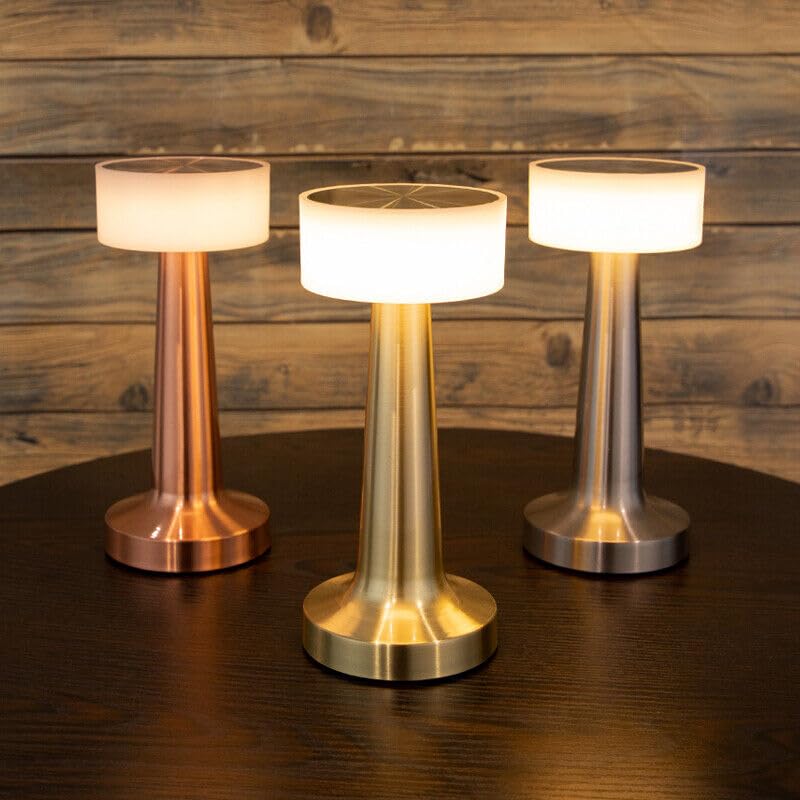 Table Lamp with 2000mAh Battery – Metal Gold Finish