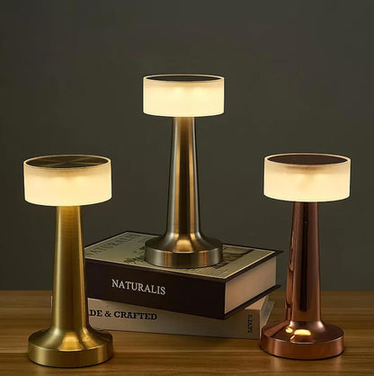 Table Lamp with 2000mAh Battery – Metal Gold Finish